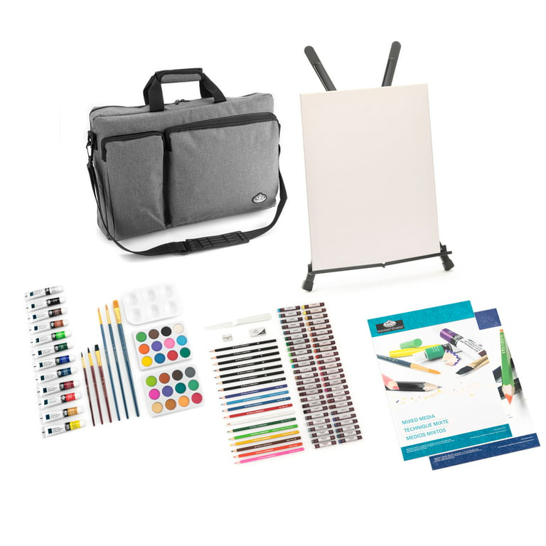 Royal & Langnickel - 164pc Multi Mixed Media Studio Art Set with Easel & Travel Bag for Beginners to Advanced