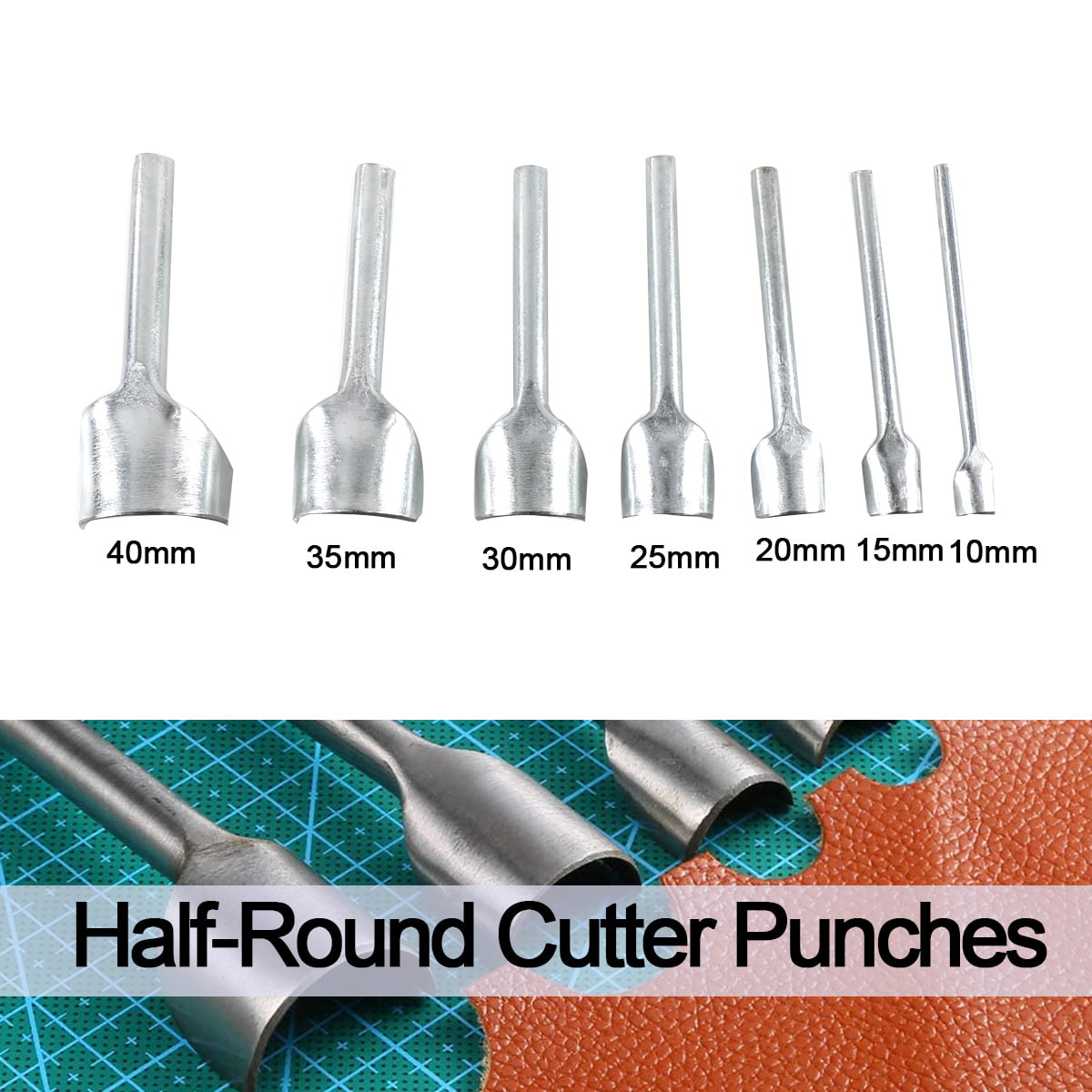 2.5mm 10 Piece Uxcell Round Tip Steel Straight Pin Punches