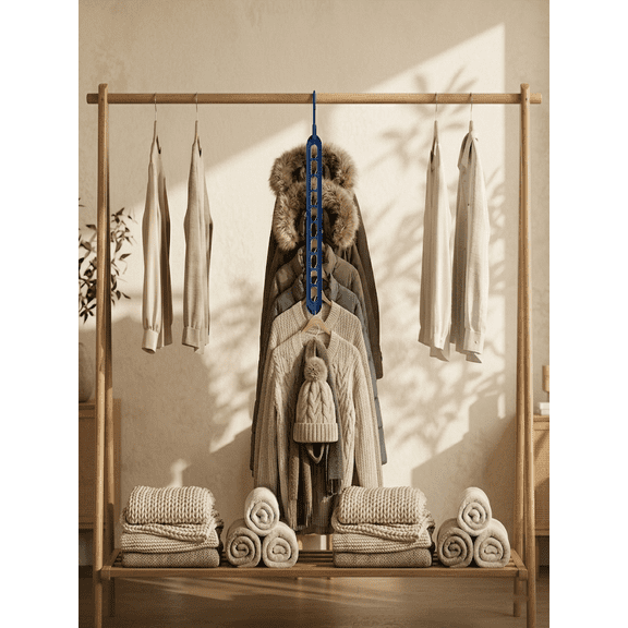 MMGUQA Space Saving Magic Hangers for Closet Organizers and Storage Multi-Hole Cascading Clothes Organizer Rack for Shirts Pants and Everyday Apparel
