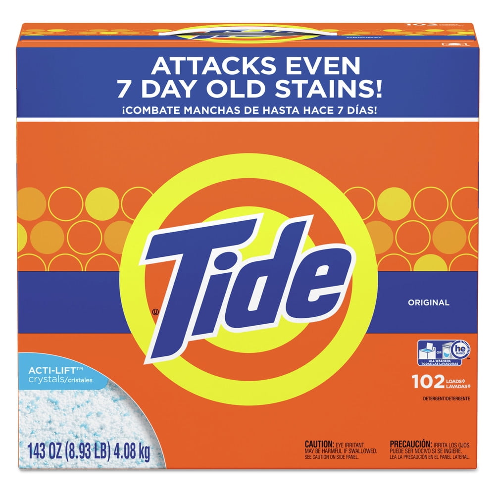 Tide 85006 2Piece/Carton 143 oz. Box Laundry Detergent Powder