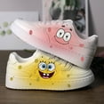 thumbnail image 2 of Tire hacia atrás 2023 otoño e invierno nuevo estilo modificado Bob Esponja graffiti zapatillas de deporte para hombres nicho diseño original zapatillas deportivas para mujeres, 2 of 5