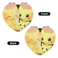 thumbnail image 2 of Pofeuu Pokemon for Portable Pocket Makeup Mirror PU Cover Compact Travel Mirror with Normal and Magnifying Double Sided Glass-Round Shape-Heart Shape, 2 of 9