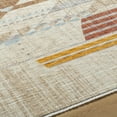 thumbnail image 3 of Mark&Day Area Rugs, 3x5 Nicklaus Modern Brown Area Rug, White Grey Blue Carpet for Living Room, Bedroom or Kitchen (3'2" x 4'11"), 3 of 5