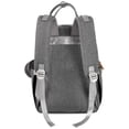 thumbnail image 3 of Baby Essentials Quilted 17 Pocket Diaper Bag Backpack Tote, Heather Grey, 0-36 Months, 3 of 9