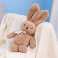 thumbnail image 2 of Pink Bunny Plush Stuffed Animal, 9.8in Soft Rabbit Doll for Sleeping Companion, Cute Animal Plushie for Bedding Decor, Snuggly Holiday Gift for Friends, 2 of 6