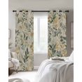 thumbnail image 2 of Blackout Curtains for Bedroom, Sage Green Yellow Botanical Room Darkening Window Drapes for Living Room, Spring Summer Vintage Thermal Insulated Grommet Curtains, 52x72 inch, 2 Panels, 2 of 9