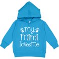 thumbnail image 2 of Inktastic My Mimi Loves Me Grandkids Toddler Hoodie, 2 of 4