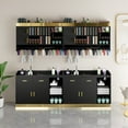 thumbnail image 4 of Advwin Salon Station Color Bar Cabinet Set, Wall Mounted & Free Standing Barber Station with Adjustable Shelves, Raised Edges & Drawers, Hair Color Storage Organizer for Salon Display, 4 of 12