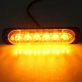 thumbnail image 1 of Warning Flashing Lightbar, Aluminum Alloy Base Strobe Warning Light 19 Modes PC Lens  For Cars Trucks Trailers, 1 of 8