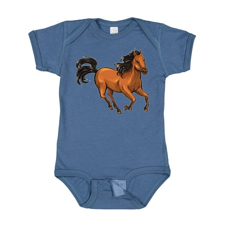 

Inktastic Wild Mustang Horse Galloping Gift Baby Boy or Baby Girl Bodysuit