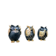 thumbnail image 3 of set de 3 bhuos decorativos sabios - figuras de resina negro y oro, 3 of 3