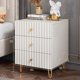 thumbnail image 4 of Simple Nordic Nightstand Modern White Trendy Drawers Bedside Table Space Saving Black Mesita De Noche Minimalist Furniture My Lux Decor Round, 4 of 29