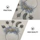 thumbnail image 2 of ColoMX 1 juego 2 piezas hermosas diademas navideñas diademas de estrella y luna de año nuevo (plateado), 2 of 7