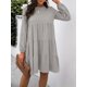 thumbnail image 5 of Vestido de mujer de manga larga con corte en A y acampanado, 5 of 8
