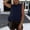 Navy, variant on Women's Fringe Hem Hollow Knit Sleeveless Tank Top, Boho Crochet Casual Crop Vest Top, Women's Black, Sizes S-2XL