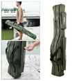 thumbnail image 3 of Portador de caña de pescar de lona, ​​herramientas de caña de pescar, estuche para bolsa de almacenamiento, aparejos de pesca, suministros, accesorios 3 capas 150cm Sunnimix Caja de caña de pescar, 3 of 8