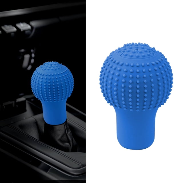 Silicone Car Gear Shift Knob Cover - Anti - Slip, Elastic Protector for Automatic/Manual Shifters Universal Fit for Most Models, Comfort Boost Grip, Unisex Auto Interior Accessory(blue)