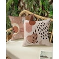 thumbnail image 6 of Boho Abstract Pillow Covers 18x18 Inch - Modern Design with Geometric Shapes and Earthy Botanical Elements, Chic Cushion Cases for Home Decor, 6 of 6