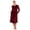 Tango Red Plaid, variant on Women’s Long Sleeve Strech Velour 44" Sleepwear Gown with Braided Trim, Sizes XS-5X