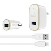 AC Wall Charger with 4' Lightning Cable, 2.4 Amp / 12 Watt, Tan