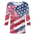 thumbnail image 4 of vigerkar 4th of July Outfits for Women American Flag Shirt Patriotic T-Shirt Tops (Red, M), 4 of 4