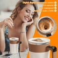 thumbnail image 3 of 13.5oz Automatic Stirring Coffee Mug, USB Rechargeable Stainless Steel Insulated Mixing Cup for Protein Shakes, Chocolate Milk, Coffee, Electric Self-Stirring Magic Cup,White, 3 of 5