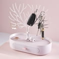thumbnail image 6 of TanSiDing 2pcs Christmas Jewelry Organizer Storage Stand with Drawer, Reindeer Horns Display Rack for Earrings Necklaces Bracelets Rings, Multi-Tier Vanity Dresser Makeup Organizer, 6 of 6