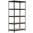thumbnail image 4 of King’s Rack 5-Tier Metal Boltless Storage Shelving in Black & Wooden, 4 of 4
