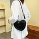 thumbnail image 2 of Bolso de moda para mujer Bolso de corazón para mujer Bolsos de mano Bolso de cuero PU (Negro), 2 of 8