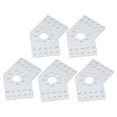 thumbnail image 4 of Placas de rejilla con orificios, placas de rejilla con orificios de 5 piezas Soporte de placa de unión Soporte de conexión de robot Salida de alta intensidad, 4 of 12