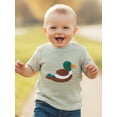 thumbnail image 4 of BemeyourBBs Toddler Baby Boys Girls Mallard Outfit Summer Duck T Shirts Casual Waffle Knit Duck Embroidery Short Sleeve Tee Shirt Tops, 4 of 9