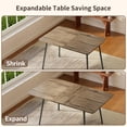 thumbnail image 5 of Dining Table Set for 6, Lofka 63" Extendable Kitchen Table and Chairs Set for Gatherings, Gray, 5 of 7