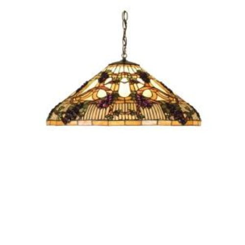 Meyda Tiffany 52185 3 Light 24" Wide Pendant - Tiffany Glass