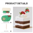 thumbnail image 4 of Gymnture 16pcs Christmas Theme Cake Toppers Adorable Dessert Decoration Cupcake Toppers Adornment Fruit Picks for Party Festival, 4 of 10