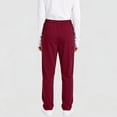 thumbnail image 4 of Four Way Stretch Scrub Pants for Women Slim Fit Anti-Wrinkle Yoga Waistband Jogger Medical Uniform Work Pants 2026 Wine 2XL, 4 of 4
