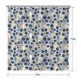 thumbnail image 5 of Blue Baseballs with Yellow Flowers Pattern Shower Curtain 72"x72" ,Bathroom Decorative Shower Curtains Set with 12 Hooks,Modern Waterproof Washable Shower Curtain, 5 of 6