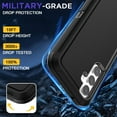 thumbnail image 3 of Feishelll For Samsung Galaxy S24 Ultra Case Heavy Duty Rugged Shockproof Protective Phone Cover ,Black, 3 of 12