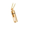 thumbnail image 2 of Cremación collar contenedor tubo botella recuerdo para mujeres cabello funerario Dorado Zulema collar de cadena, 2 of 8