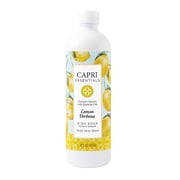 Capri Essentials Lemon Verbena Natural Liquid Dish Soap, Plant-Based Cleaning Supplies, 16 oz