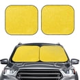 thumbnail image 2 of Disketp 2 Piece Yellow Glitter Pattern Windshield Sunshades,Folding Windshield Sun Shade For Car Suv Trucks Sedan,Blocks Uv Rays Sun Visor Protector-Large, 2 of 7