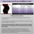 thumbnail image 5 of Gabrialla Deluxe Medium Support Pregnancy Belly Band for Women, Back & Abdominal Brace, MS-96(I) Black, 2X-Large, 5 of 7