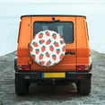 thumbnail image 6 of Rateoe Strawberries Pattern Tire Cover Wheel Protectors Weatherproof Wheel Covers Universal Fit for Trailer Rv SUV Truck Camper Travel Trailers Accessories-15 inch, 6 of 6