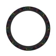 thumbnail image 1 of Balery Rainbow Glitter Fundas elásticas antideslizantes para volante, funda protectora universal para hombre y mujer, 15 pulgadas, accesorios para coche., 1 of 6