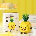 thumbnail image 6 of Fast Food Collection Micro Building Blocks - Mini Food Brick Sets for Kids and Adults, Creative DIY Home & Office Decor Toy, 3D Food Model Puzzle Kit(Happy Pineapple, 216 Pcs), 6 of 6