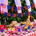 thumbnail image 3 of Military We Are So Pround of You American Flag Banner, Patriotic Soldier Cupcake Toppers for Military Soldier Graduation Decorations Greeting Police Homecoming Military Army Heroes Party Supplies, 3 of 6