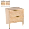 thumbnail image 3 of Meridian Furniture Oakwood Table de Nuit Chêne Blanc, 3 of 33
