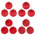 thumbnail image 4 of Christmas Ball Ornaments Shatterproof, 12 Pcs Exquisite Velvet Christmas Balls Flocked Christmas Tree Ball Ornaments, Hanging Ball Ornaments for Christmas Tree Holiday Wedding Party, 3.14 Inch White, 4 of 9