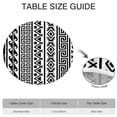 thumbnail image 4 of Boho Floral Round Elastic Tablecloth – Washable, Non-Slip, Wrinkle-Free, Fits 36"-44" Tables for Dining or Garden Use, 4 of 4