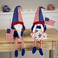 thumbnail image 2 of Northlight Stars and Stripes Patriotic Gnomes with Dangling Legs - 21.25" - Set of 2, 2 of 5