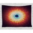 thumbnail image 1 of Space Tapestry, Galaxy with Stars and Black Hole Mysterious Celestial Magic Astral Universe View, Wall Hanging for Bedroom Living Room Dorm Decor, 60W X 40L Inches, Orange Blue, by Ambesonne, 1 of 2